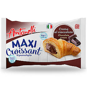 Круасан з шоколадним кремом Antonelli MAXI Chocolate 80г , 16шт/ящ , Італія