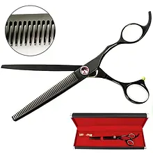 Філірувальні ножиці Davis Majutsu Titanium Thinning для стрижки собак та кішок