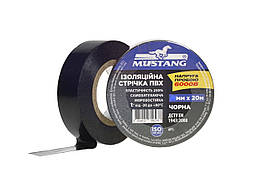 Ізоляційна стрічка ПВХ MUSTANG 15мм 20м чорна (IT1520)