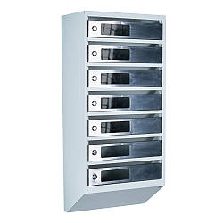 Ящик поштовий багатосекційний ЯП07C (сірий-нержавійка)