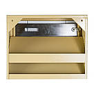 Ящик поштовий багатосекційний ЯП07D (бежевий-нержавійка), фото 4