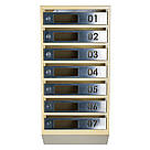 Ящик поштовий багатосекційний ЯП07D (бежевий-нержавійка), фото 2