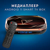 Медіаплеєр Android 11 Smart TV Box Amlogic S905X4 4/64ГБ Vontar X4, 4-ядерний процесор, 4K, HDMI 2.1