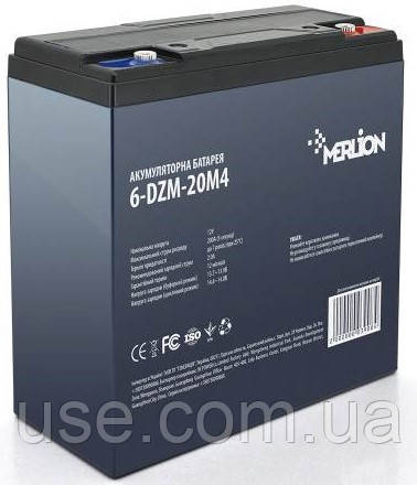 Тягова акумуляторна батарея 12V 20Ah, аг, для електровелосипеда, під М4