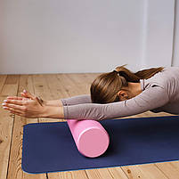 Масажний валик для йоги та фітнесу Dobetters Roller 45 см Pink 1 шт., фото 3