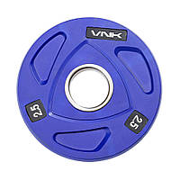 Диск для олімпійської штанги VNK PRO 2,5 кг 1 шт млинець професійний металевий 51 мм