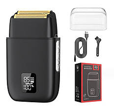 Комбо-набір (тример + шейвер) Hots Hair Combo Grooming Kit 4in1 & 4D Foil Shaver Black (HP-S9910-BK), фото 4