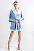 Плаття міні з принтом та комірцем блакитне 83386 (2000000131849), фото 6