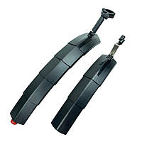 Крила на велосипед розсувні з мигалкою, переднє та заднє 14-26"