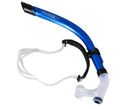 Трубка для плавання дихальна трубка для снорклінгу Aqua Speed Comet Blue синя, фото 3