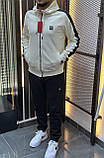 Чоловічий спортивний костюм HUGO BOSS D12135 чорно-білий S, M, XXL, фото 2