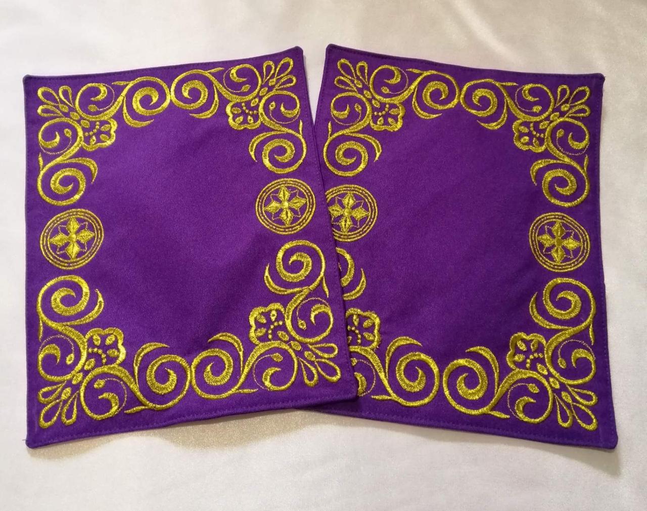 Серветки під хрест фіолетові, фото 1