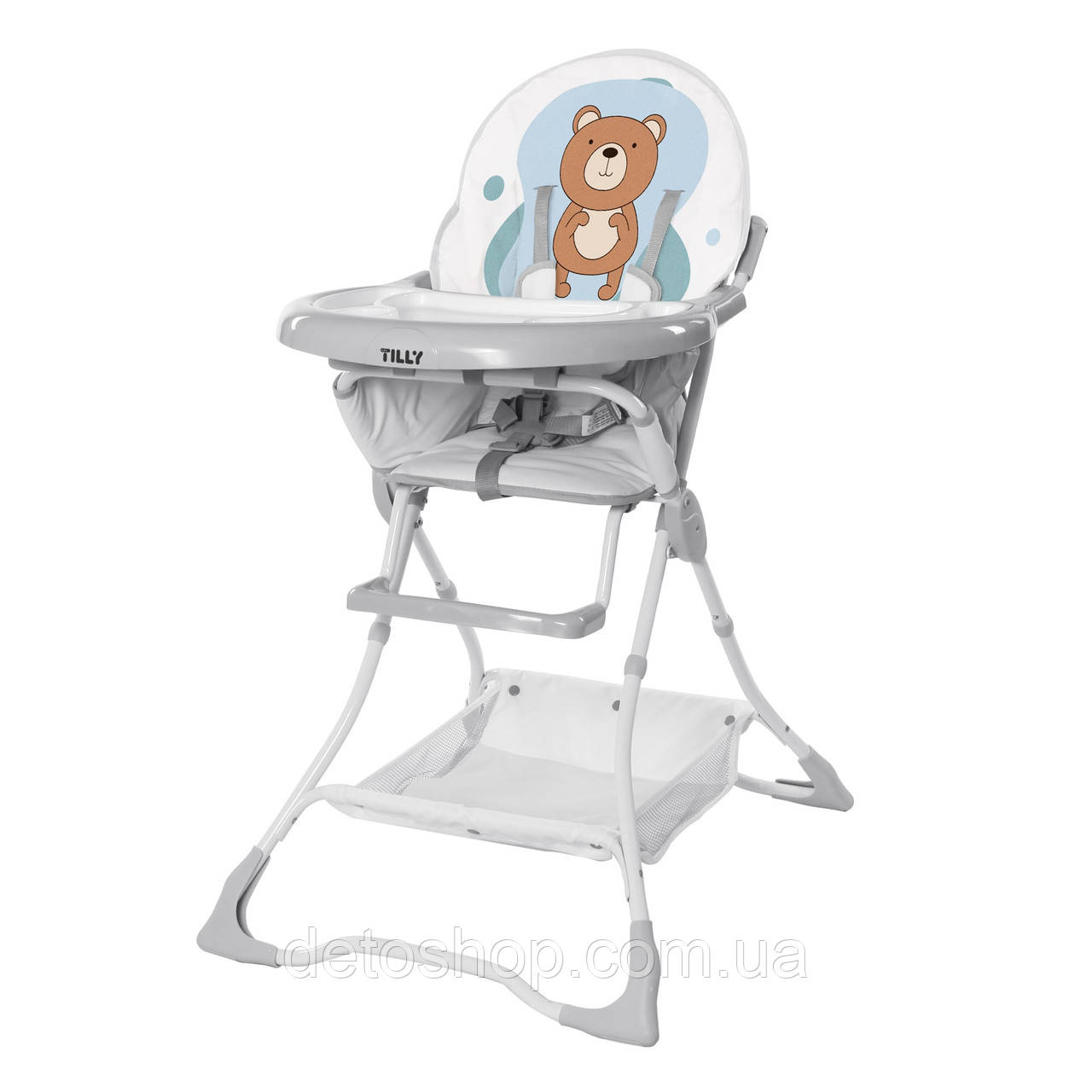 Стільчик для годування Baby Tilly Buddy T-633/2 (azure bear) Блакитний