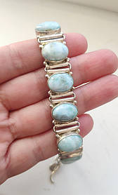 Браслет з натуральним ларімаром