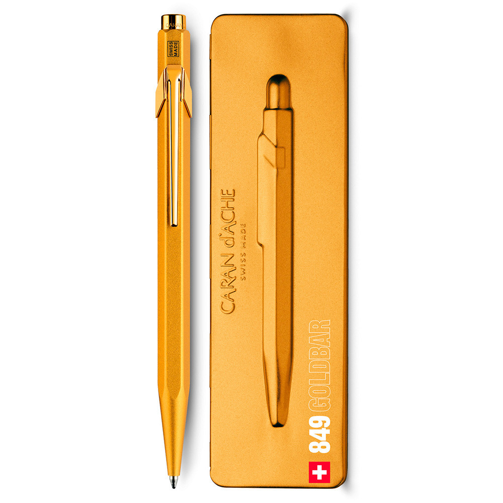 Ручка Caran d'Ache 849 золотиста + box 849.999 (7630002316828)