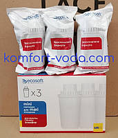 Комплект картриджів ECOSOFT для фільтрів-глечиків Аквафор, 3 шт/уп