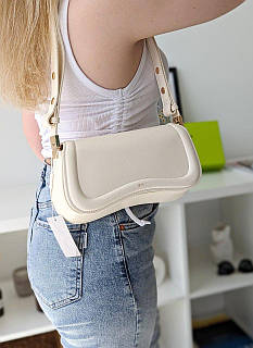 Сумка багет JW PEI молочний