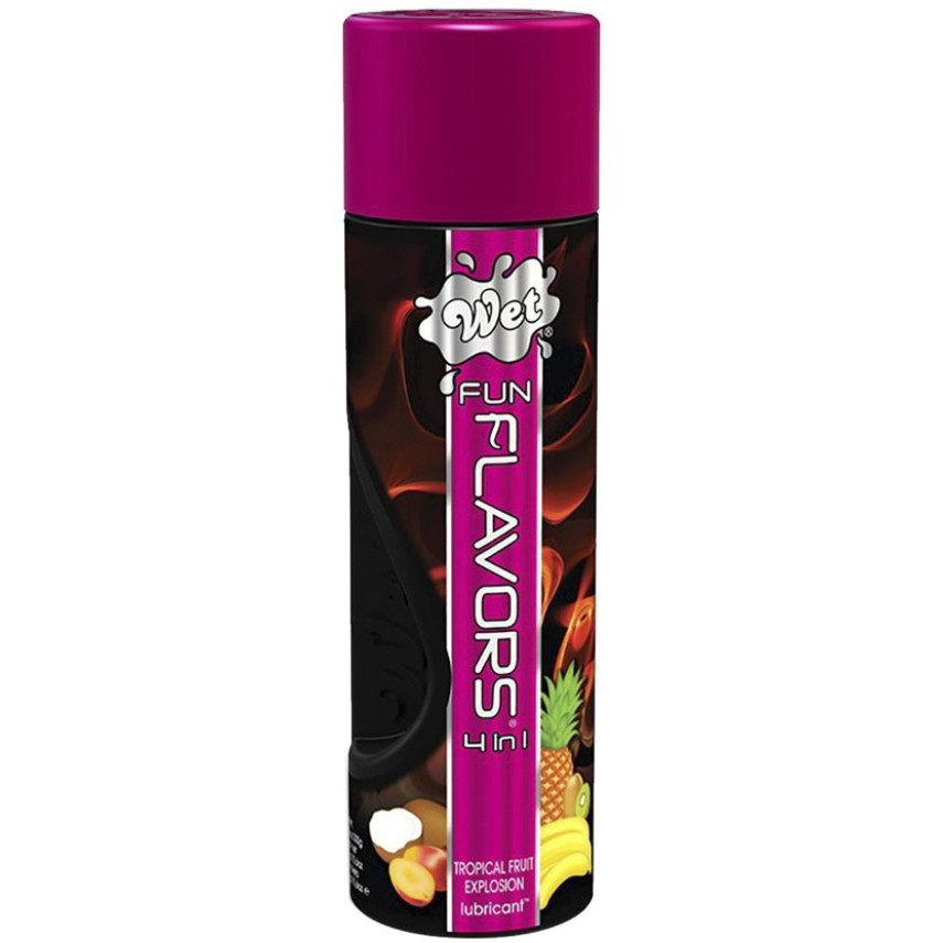 Лубрикант - Wet Fun Flavors 4-in-1 Tropical Fruit Explosion, 120 ml Кітті, фото 1