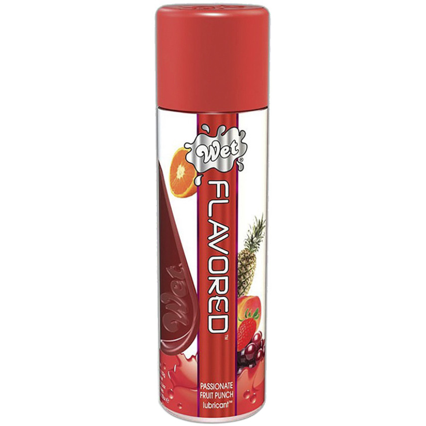 (ПІЦАРАПАНА БАНКА) Оральний лубрикант — Wet Flavored Passionate Fruit Punch, 108ml Кітті, фото 1
