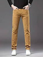 Стильні чоловічі штани якісні демісезонні, джинси, пісочний колір, 27 - 34