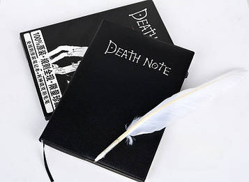 Блокнот записник Death Note аніме Зошит смерті - 80 аркушів - ілюстрований з ручкою-пером