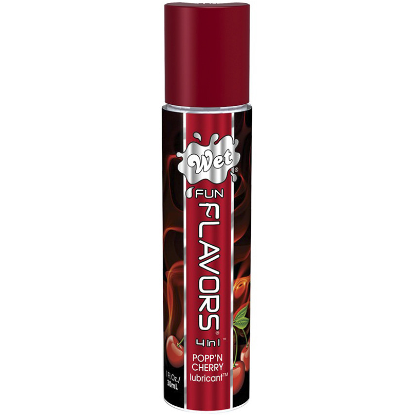 Лубрикант — Wet Fun Flavors 4-in-1 Popp n Cherry, 30ml Кітті, фото 1