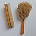 Пара жовтих вінтажних щіток для одягу та взуття vintage 20 и 15 см, фото 5