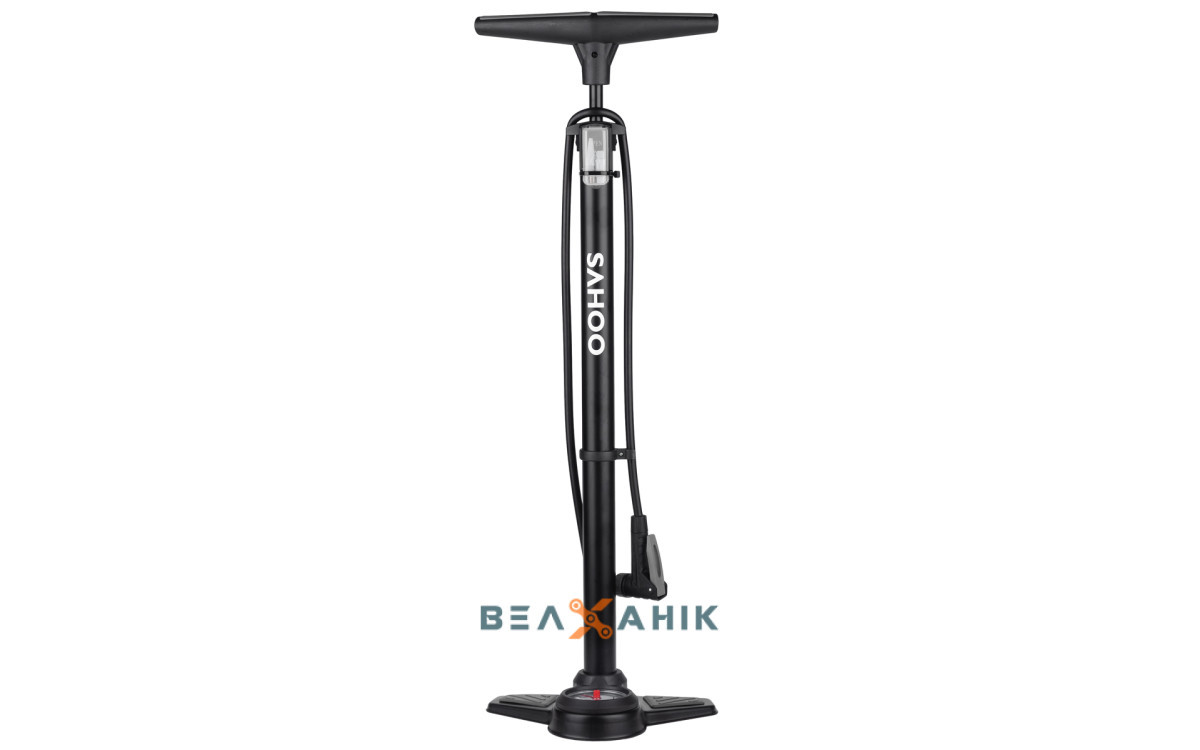 Насос підлоговий Sahoo Floor Pump 321040 AL/St з манометром розумний ніпель, фото 1