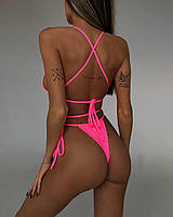 Роздільний купальник зі шнурівкою, фото 6