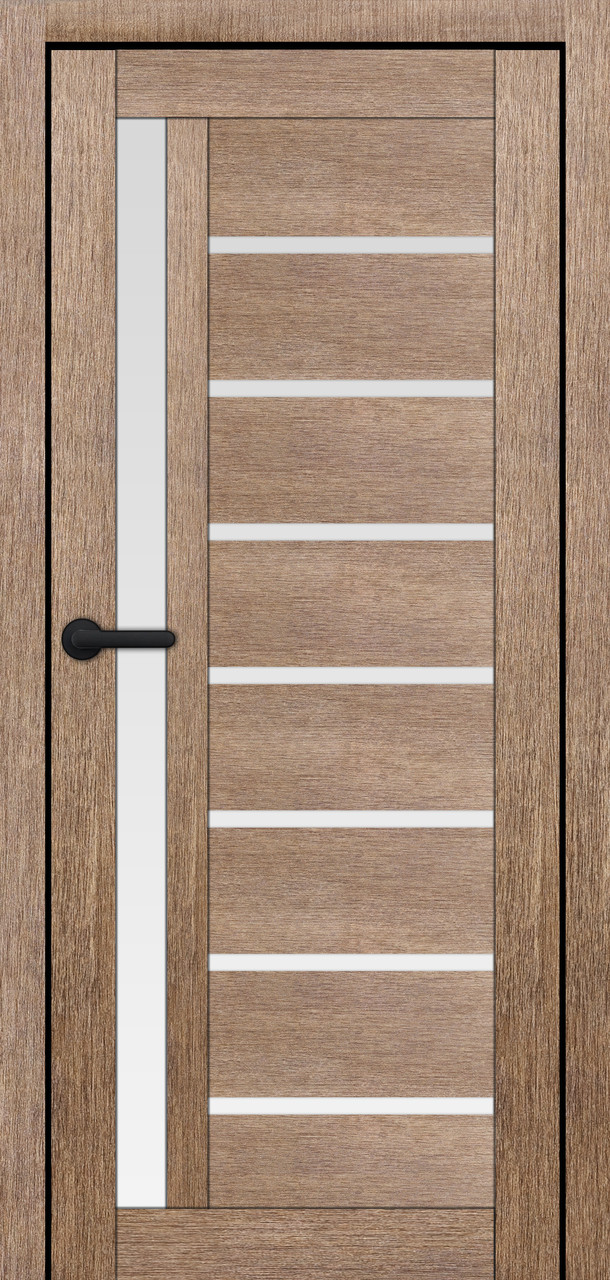 Двері міжкімнатні Portalino PL-ECO-01 Санома золотиста ЕКО (зі склом сатин), фото 1