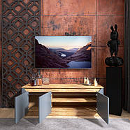 Тумба під телевізор Еверест Нордік ТВ-1500 Графіт + Дуб крафт золотий (DTM-5542), фото 4