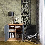 Тумба 4-х дверна закрита Еверест Нордік-980 98х38х92 см Графіт + Дуб крафт золотий (DTM-5528), фото 4