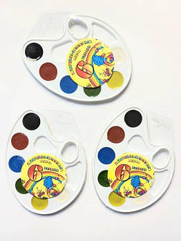 Фарби Акварель 6 кольорів на медовій палітрі ТЕ12498 G-Rich