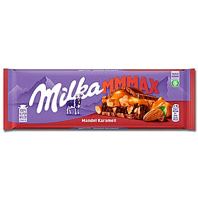 Milka MMMAX Caramel Mandel Молочний шоколад з Мигдалем и карамелю 270г