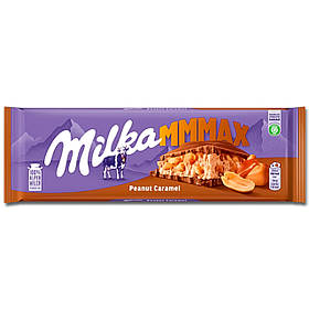 Milka MMMAX Caramel Peanut Молочний шоколад с арахісом та карамелю 276г