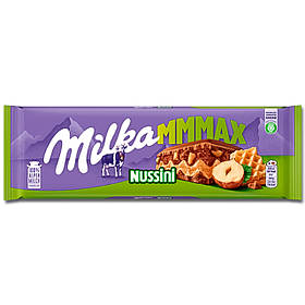 Milka MMMAX Nussini Молочний шоколад с вафлею та фундком 270г