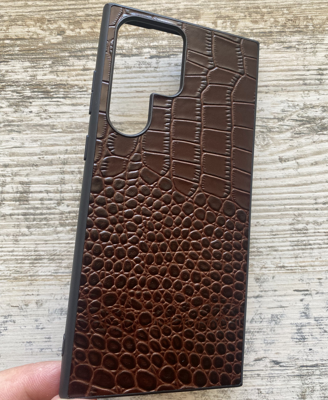Шкіряний чохол під крокодила для Samsung Galaxy S23 Ultra