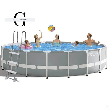 Intex Басейн каркасний 26732 NP (1) 549-122 см, насос 220V, 5687 л/рік, об'єм води - 24311л, сходи, тент, підстилка