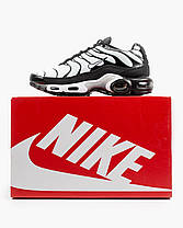 Кросівки Nike Air Max TN Plus White Black / Найк Аїр Макс ТН Плюс Білі з Чорним, фото 3