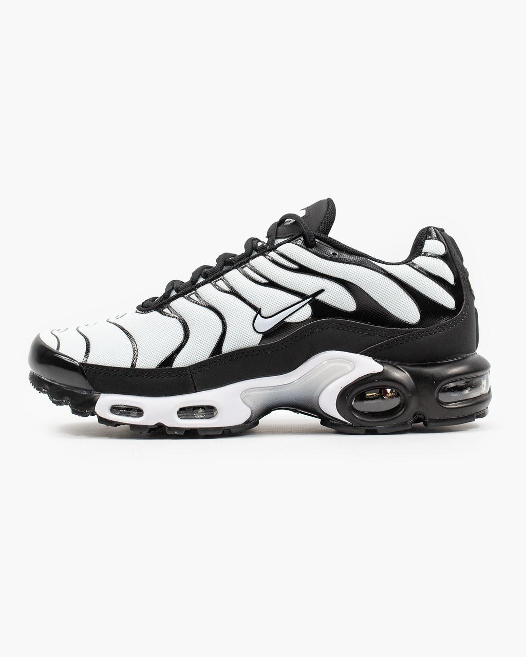Кросівки Nike Air Max TN Plus White Black / Найк Аїр Макс ТН Плюс Білі з Чорним