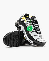 Кросівки Nike Air Max TN Plus White Black / Найк Аїр Макс ТН Плюс Білі з Чорним, фото 6