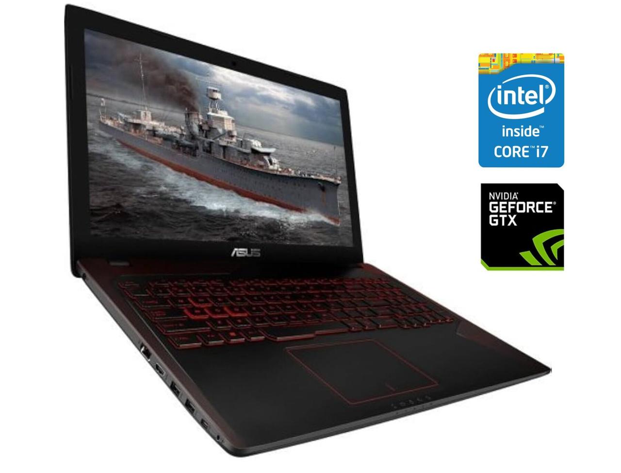 Ігровий ноутбук Б-клас Asus FX53VD/ 15.6" 1920x1080/ i7-7700HQ/ 16GB RAM/ 512GB SSD/ GTX 1050 2GB