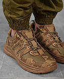 Тактичні мілітарі кросівки койот вставки текстиль, чоловічі військові повітропроникні кросівки армійські літні зсу, фото 2