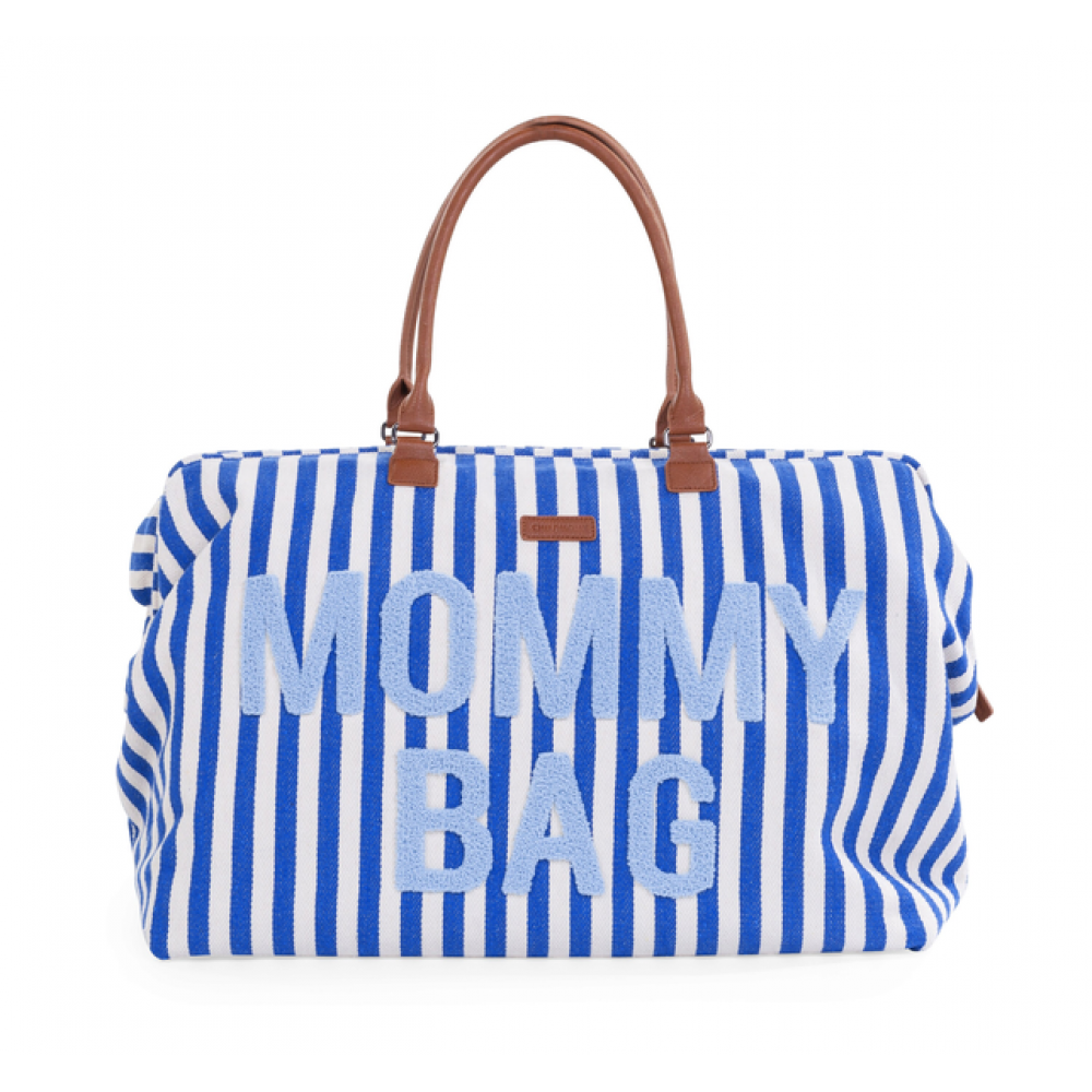 Сумка Childhome Mommy bag stripes electric blue, арт. CWMBBSTBL, фото 1