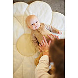 Килимок ігровий Childhome Flower 110 см білий/жовтий, арт. CCPMFL, фото 3