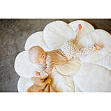 Килимок ігровий Childhome Flower 110 см білий/жовтий, арт. CCPMFL, фото 5