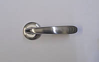 Ручка дверная, никель матовый /никель полированный A01-55 SN/CP