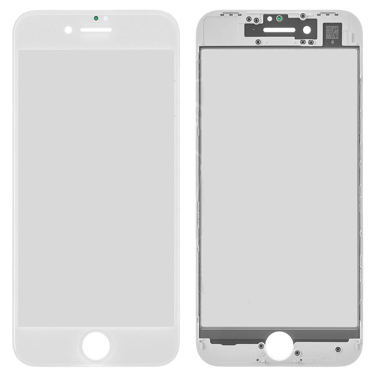 Скло корпусу iPhone 8/iPhone SE 2020 з OCA-плівкою та рамкою white, фото 1