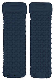 Туристичний самонадувний карімат 180х65 см Lowide Navy Bue