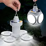 Комплект 2 шт Універсальний кемпінговий ліхтар-лампа BL-2029/Акумуляторний ліхтар на сонячній ба, фото 3